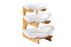 Utile 3 Tier White Bowl with wood rack Utile