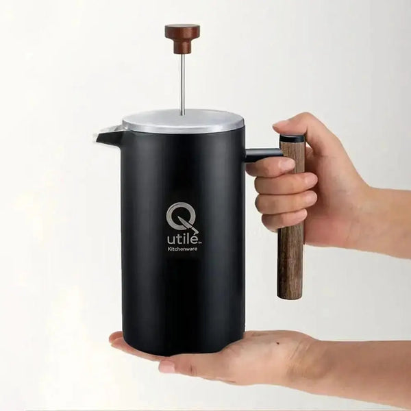 Utile 34oz Black Stainless Steel French Press Utile