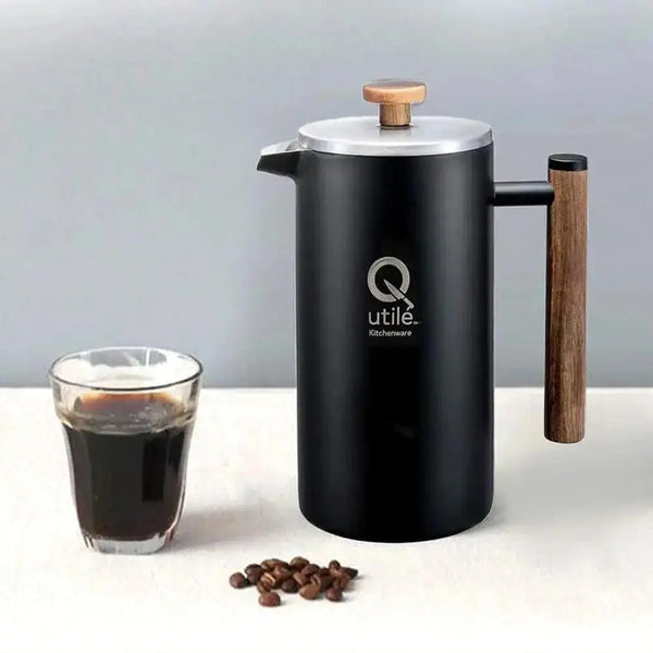 Utile 34oz Black Stainless Steel French Press Utile